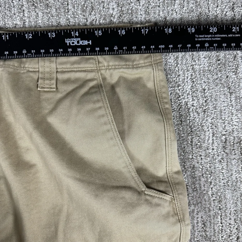 The North‎ Face Mens 34 Cargo Khaki Pants Cotton Twill Straight Leg RN61661